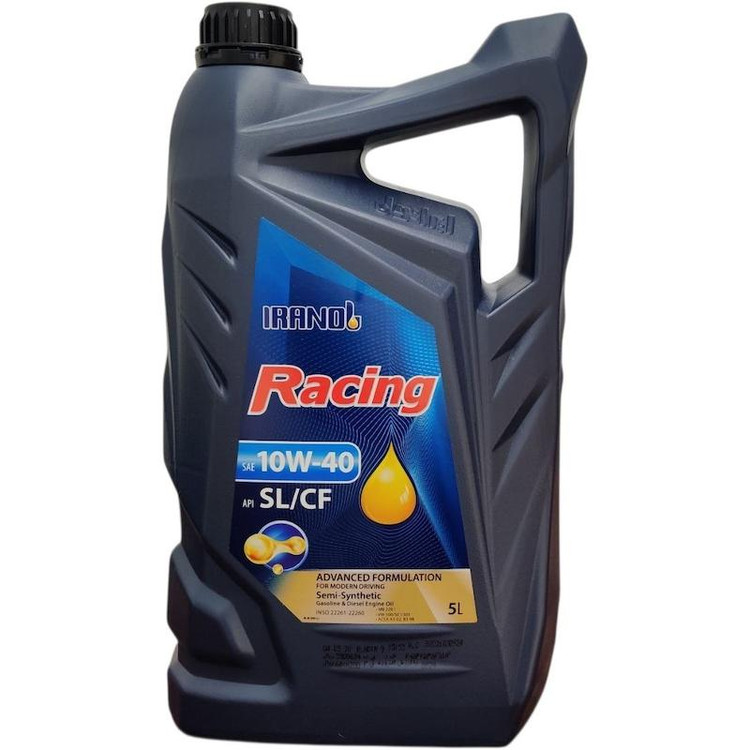 روغن موتور خودرو ایرانول مدل Racing 10W40 حجم 5 لیتر