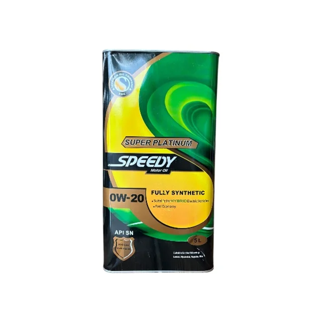 روغن موتور اسپیدی سوپر پلاتینیوم 0w20 (پنج لیتری) SN فلزی